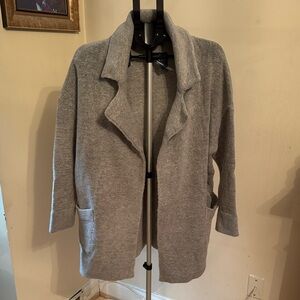 Brandy Melville Open-Front Women's Knit Coatigan - Gray